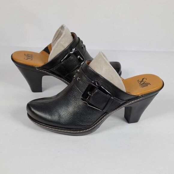 Sofft Black Leather Mules # 224 Size 8.5 M - Picture 5 of 9